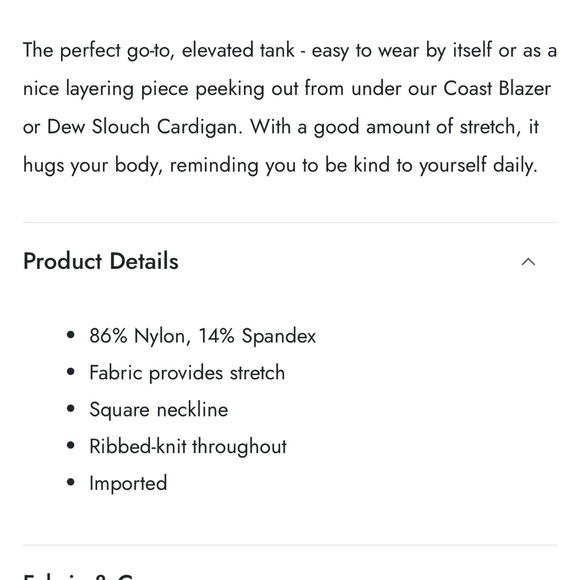 Darling Beige Ribbed Tank - Picture 4 of 4